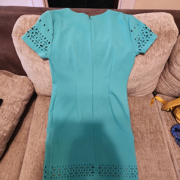 Banana Republic Teal Midi Dress - Picture 2 of 6